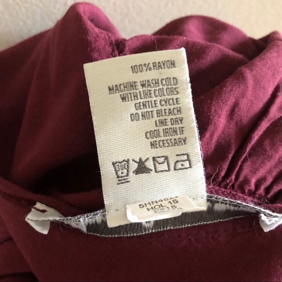 American Rag Burgundy Romper - Picture 5 of 6